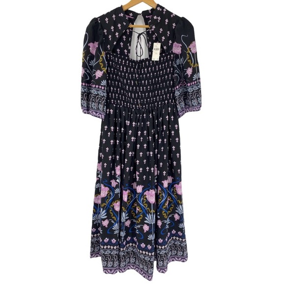 NEW Anthropologie Dasha Floral Midi Dress sz M - Picture 6 of 14